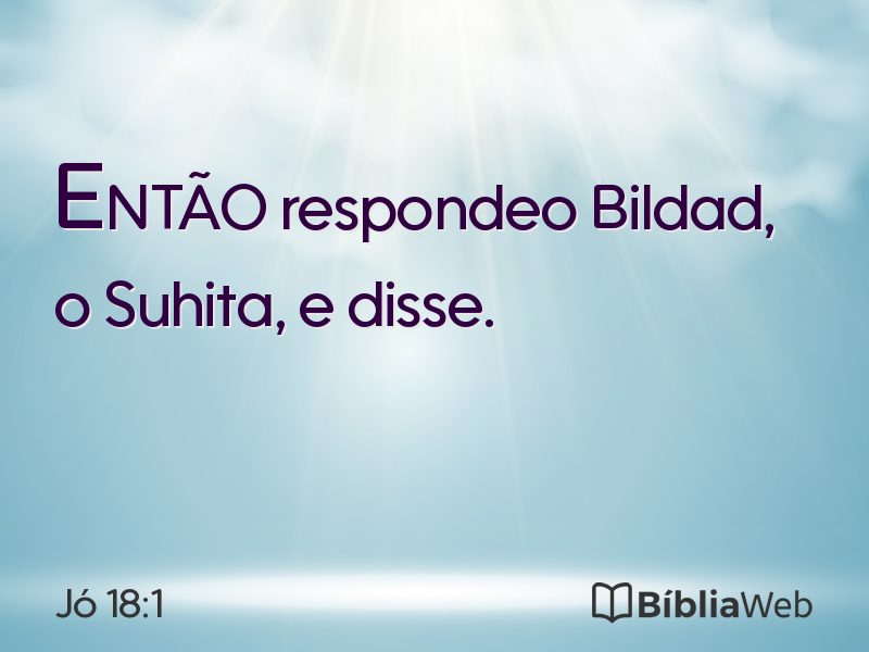Jó 18:1 em imagem para compartilhar