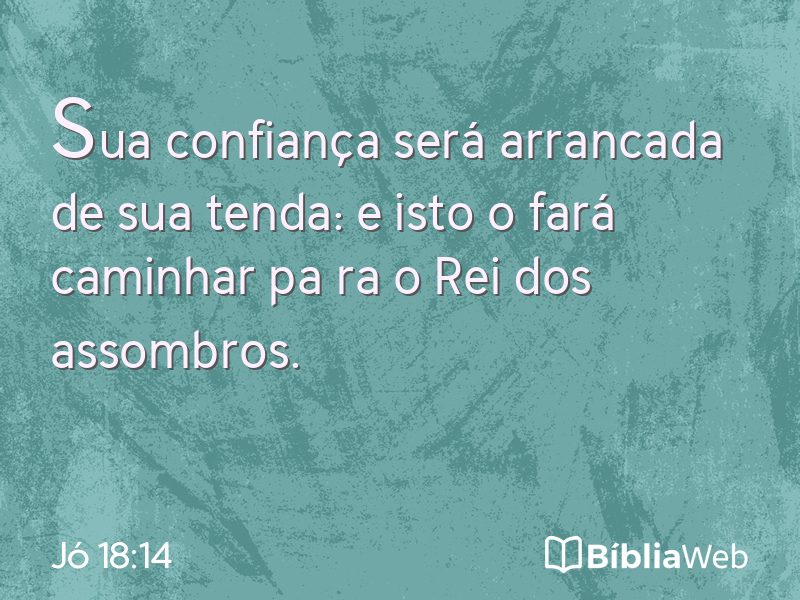 Jó 18:14 em imagem para compartilhar