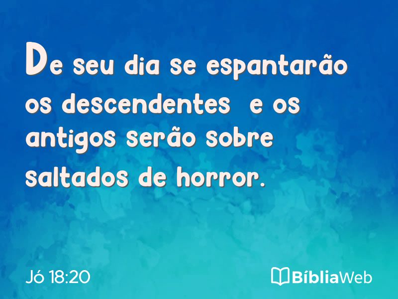 Jó 18:20 em imagem para compartilhar
