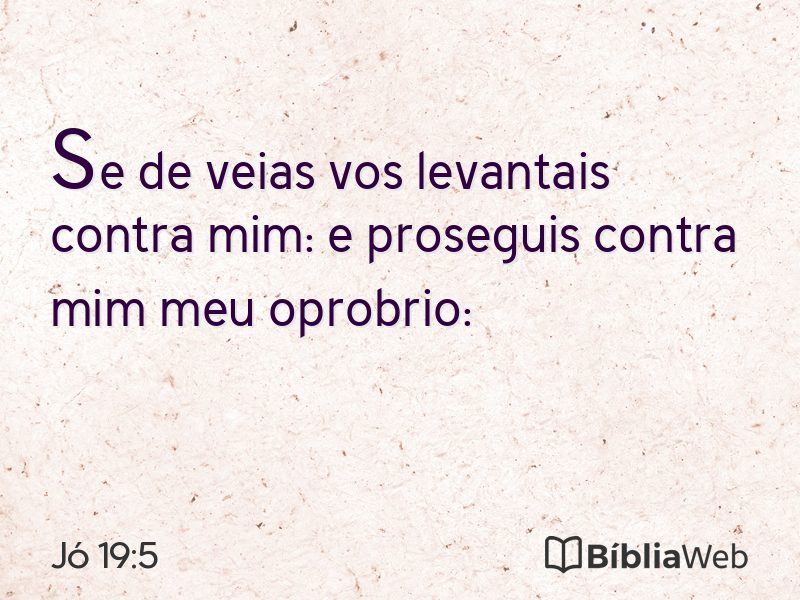 Jó 19:5 em imagem para compartilhar