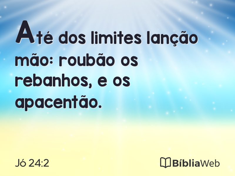 Jó 24:2 em imagem para compartilhar