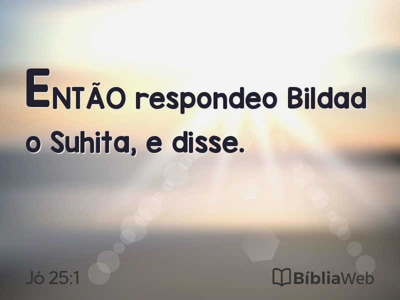 Jó 25:1 em imagem para compartilhar