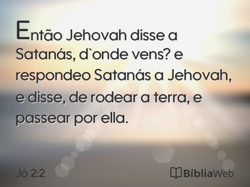 Jó 2:2 em imagem para compartilhar