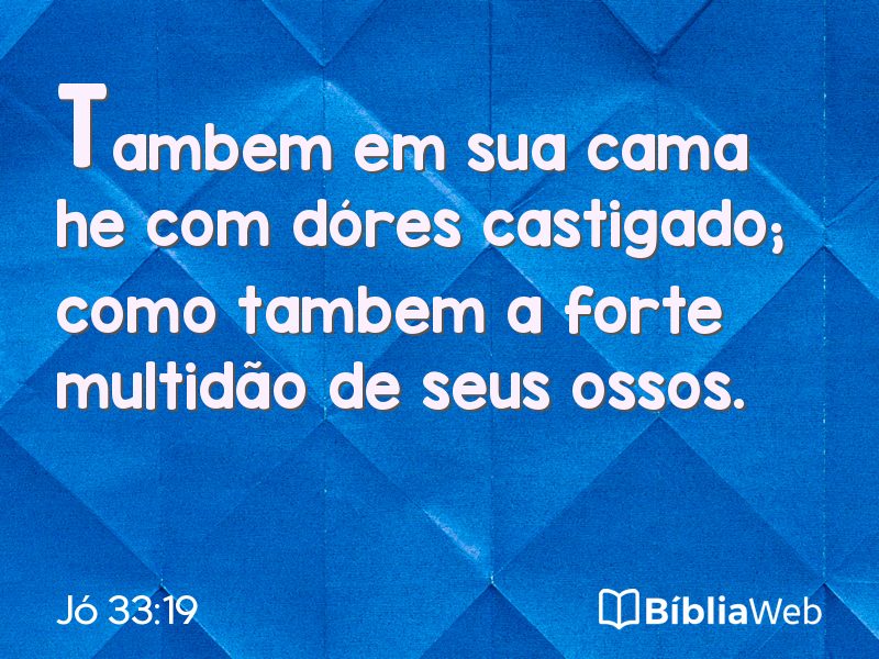 Jó 33:19 em imagem para compartilhar