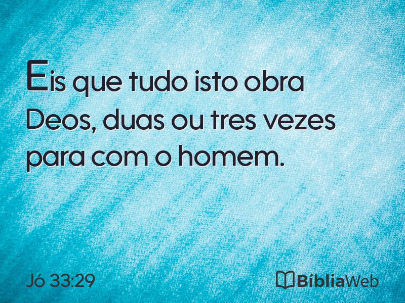 Jó 33:29 em imagem para compartilhar