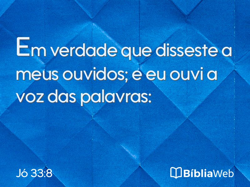 Jó 33:8 em imagem para compartilhar