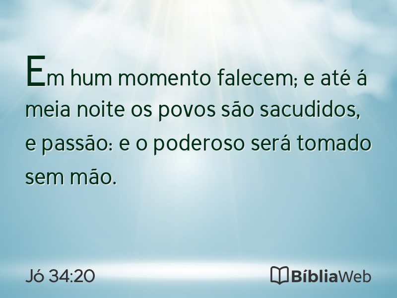 Jó 34:20 em imagem para compartilhar
