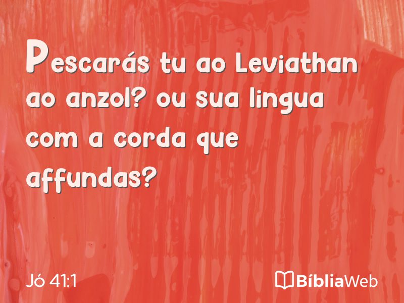 Jó 41:1 em imagem para compartilhar