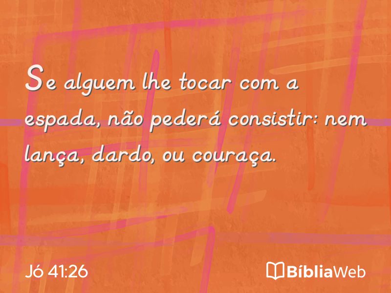 Jó 41:26 em imagem para compartilhar