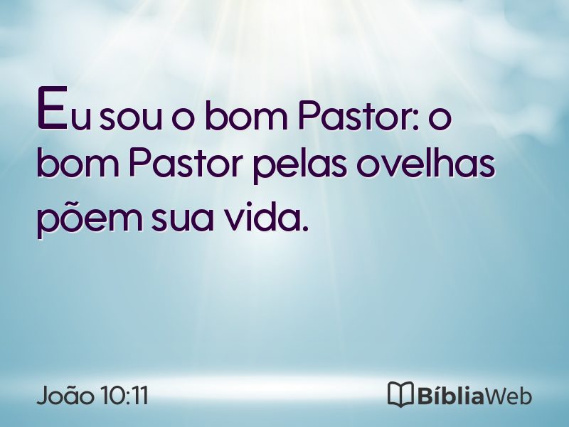 João 10:11 em imagem para compartilhar