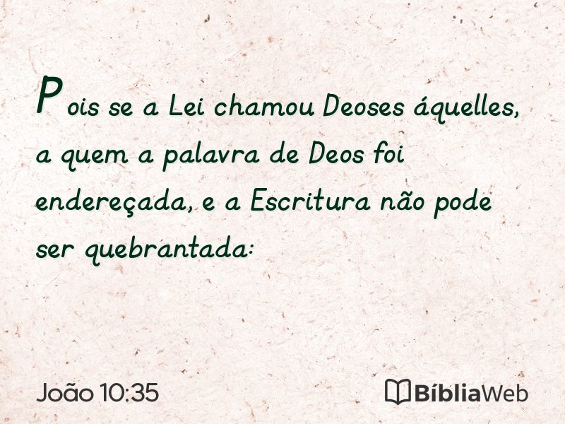 João 10:35 em imagem para compartilhar