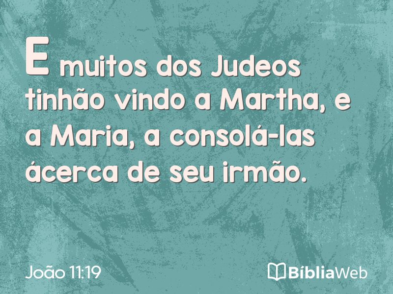 João 11:19 em imagem para compartilhar