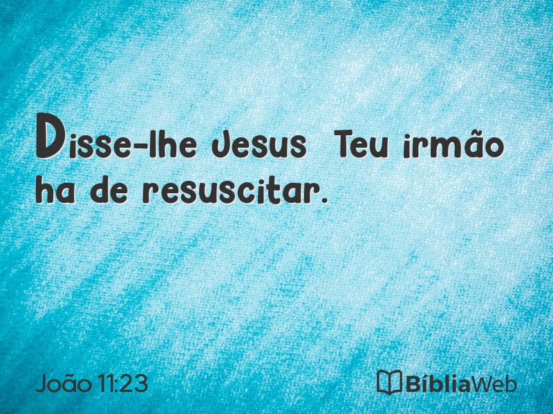 João 11:23 em imagem para compartilhar
