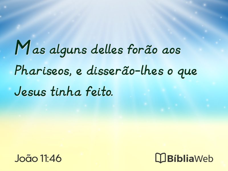 João 11:46 em imagem para compartilhar