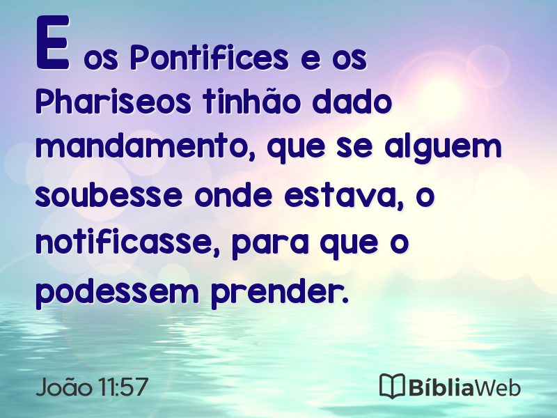 João 11:57 em imagem para compartilhar