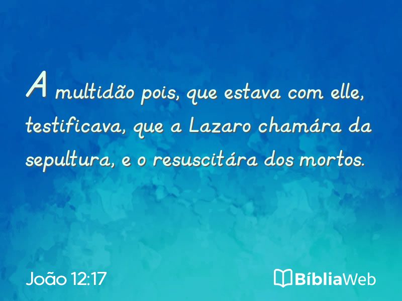 João 12:17 em imagem para compartilhar