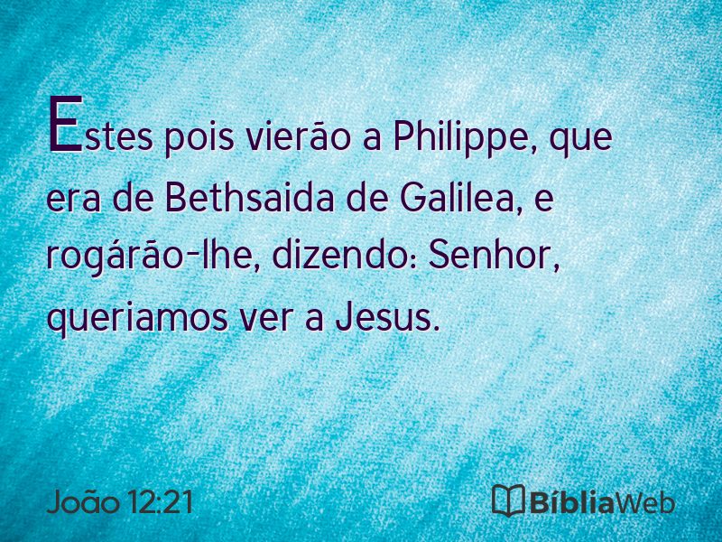 João 12:21 em imagem para compartilhar