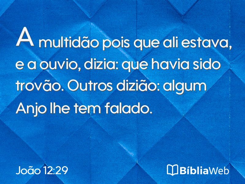 João 12:29 em imagem para compartilhar