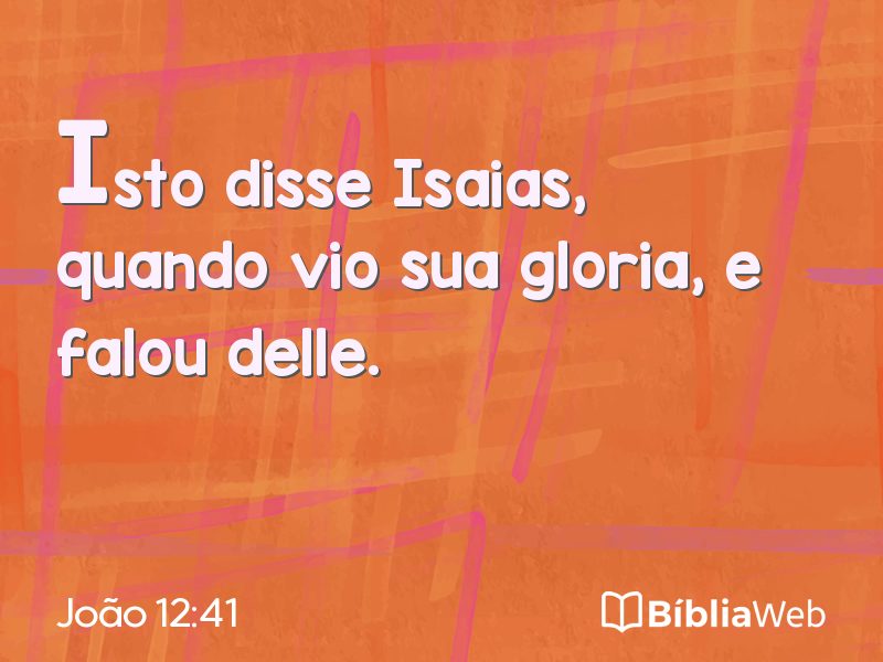 João 12:41 em imagem para compartilhar