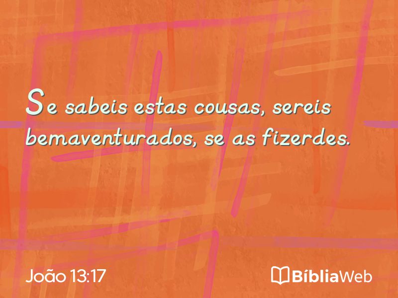 João 13:17 em imagem para compartilhar