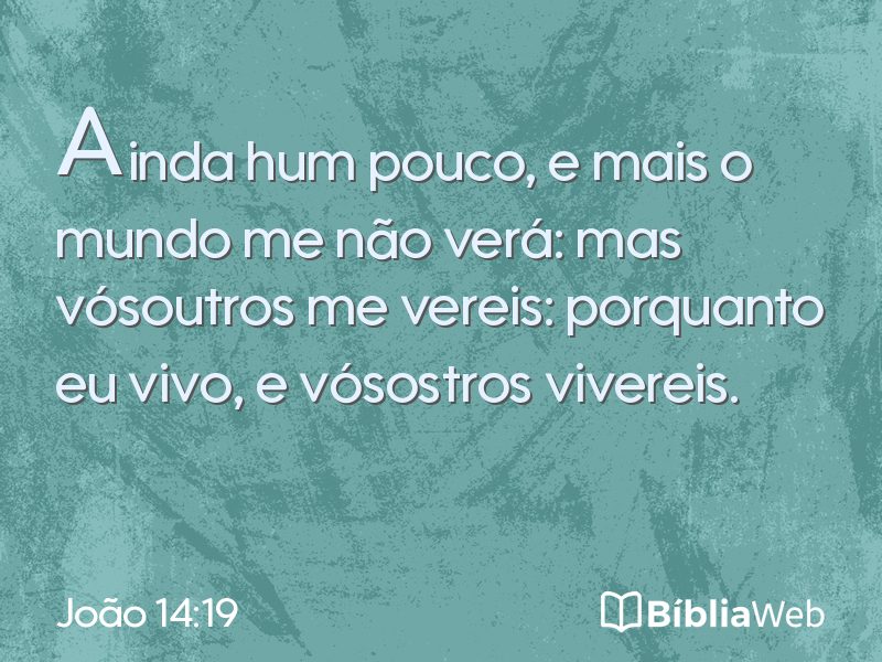 João 14:19 em imagem para compartilhar