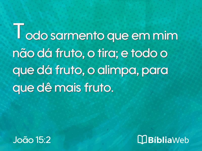 João 15:2 em imagem para compartilhar