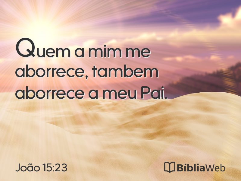 João 15:23 em imagem para compartilhar