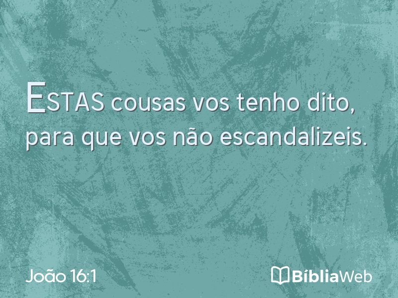 João 16:1 em imagem para compartilhar