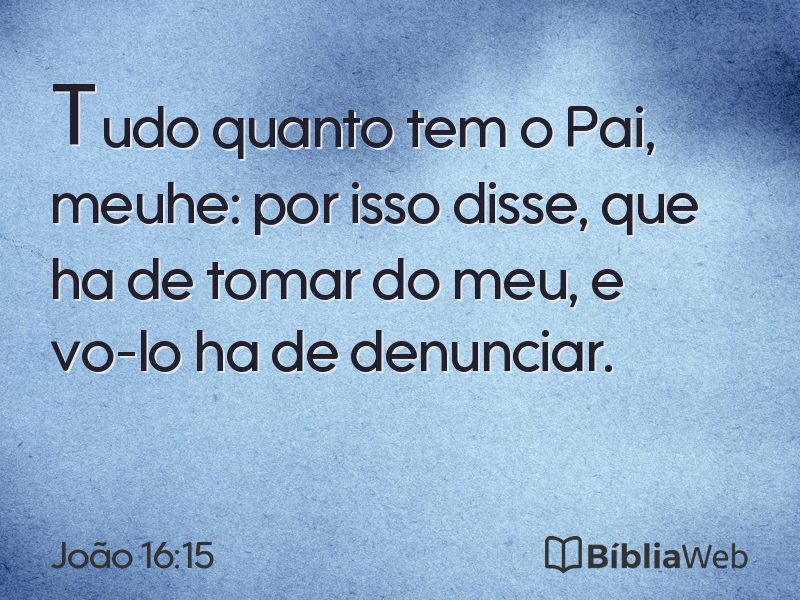 João 16:15 em imagem para compartilhar