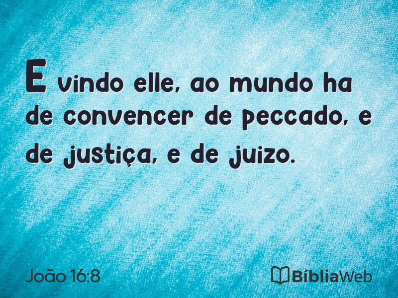 João 16:8 em imagem para compartilhar
