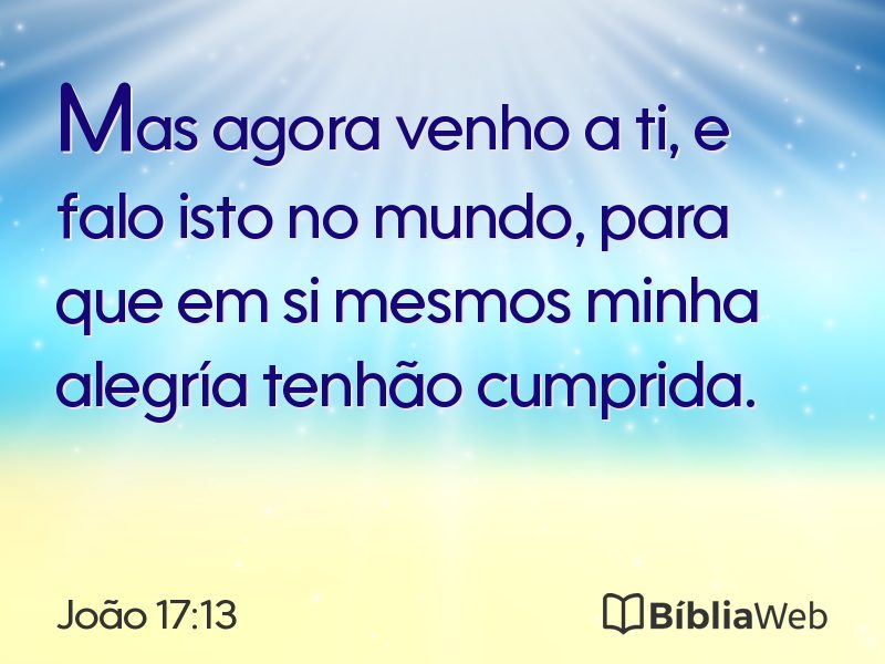 João 17:13 em imagem para compartilhar