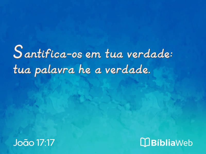 João 17:17 em imagem para compartilhar