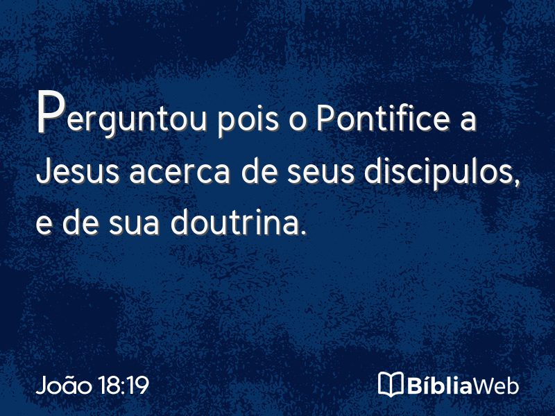 João 18:19 em imagem para compartilhar