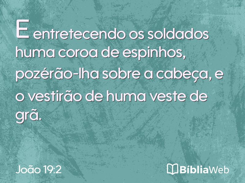 João 19:2 em imagem para compartilhar