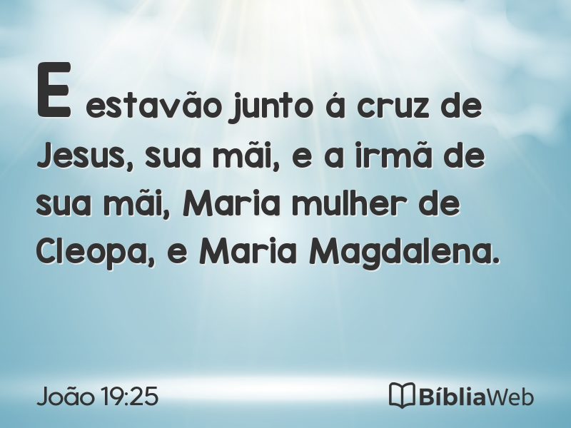 João 19:25 em imagem para compartilhar