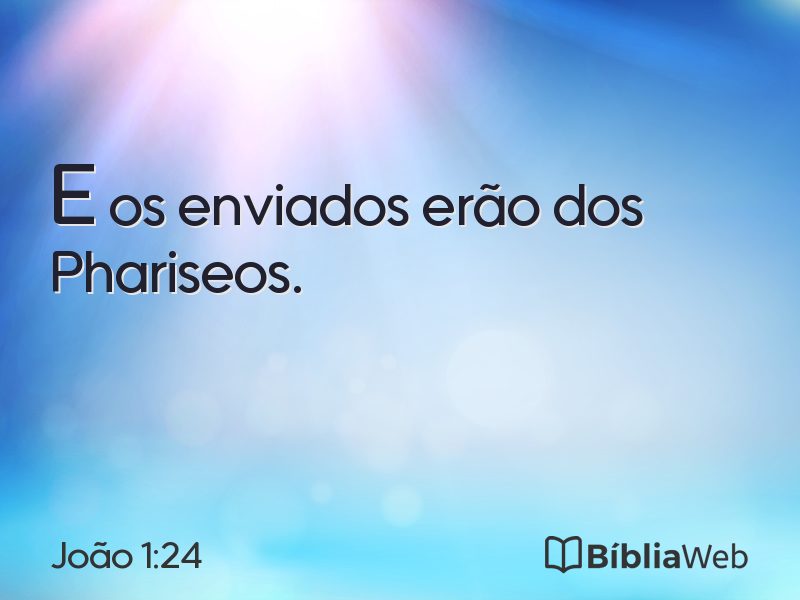 João 1:24 em imagem para compartilhar