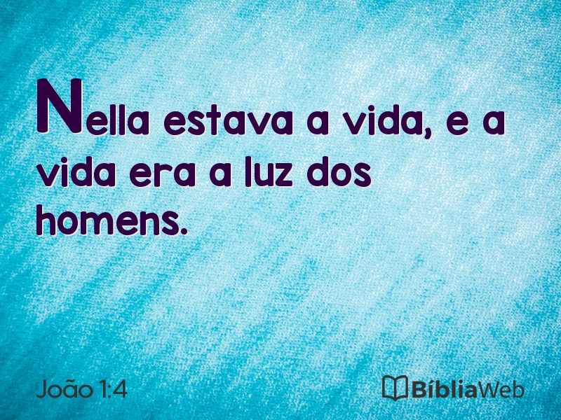 João 1:4 em imagem para compartilhar