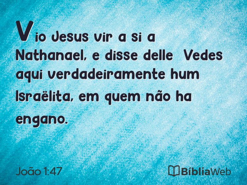 João 1:47 em imagem para compartilhar