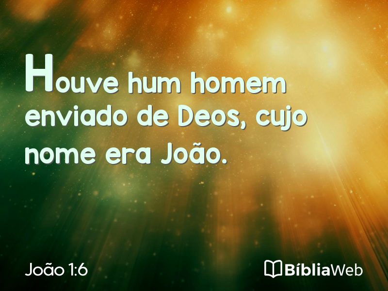 João 1:6 em imagem para compartilhar