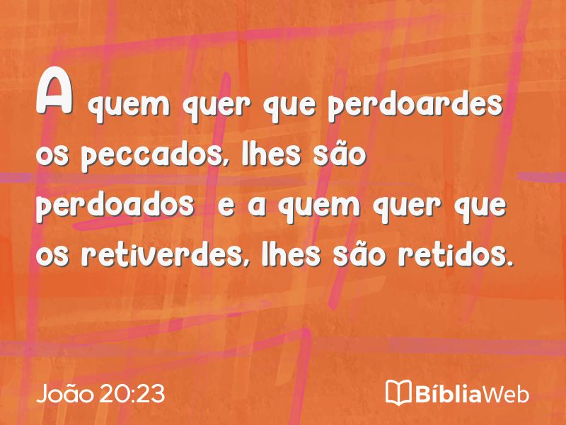 João 20:23 em imagem para compartilhar