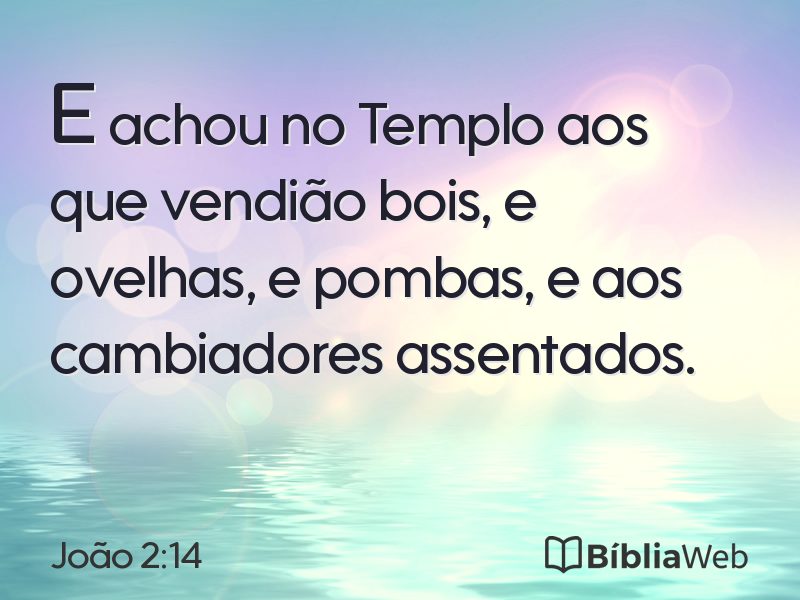 João 2:14 em imagem para compartilhar