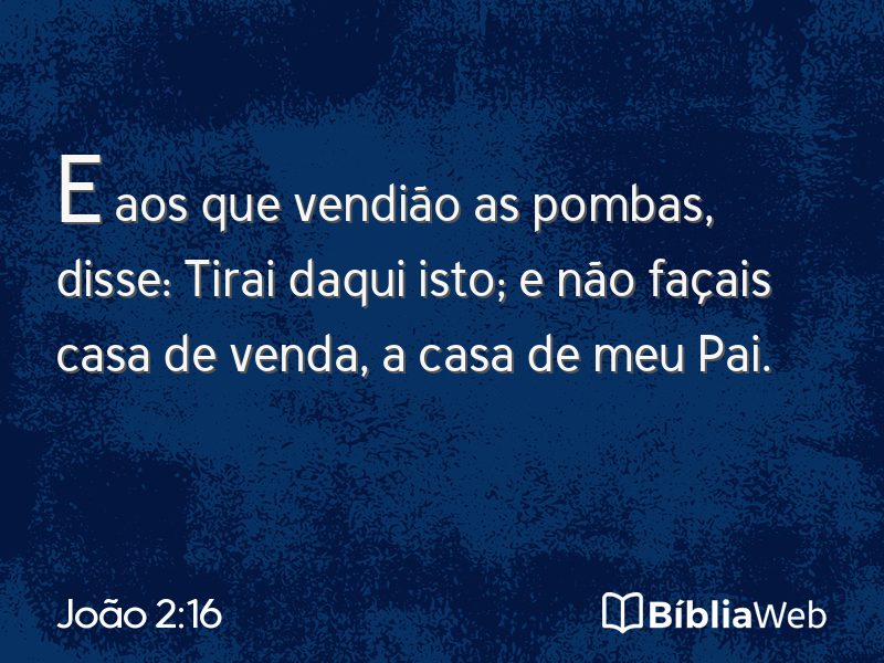 João 2:16 em imagem para compartilhar