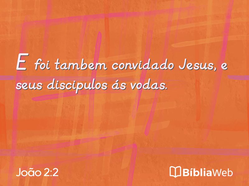 João 2:2 em imagem para compartilhar