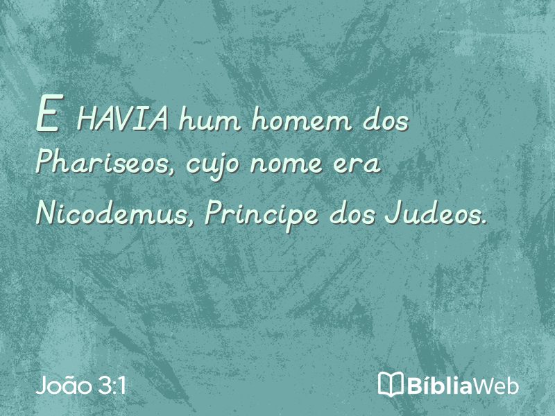 João 3:1 em imagem para compartilhar