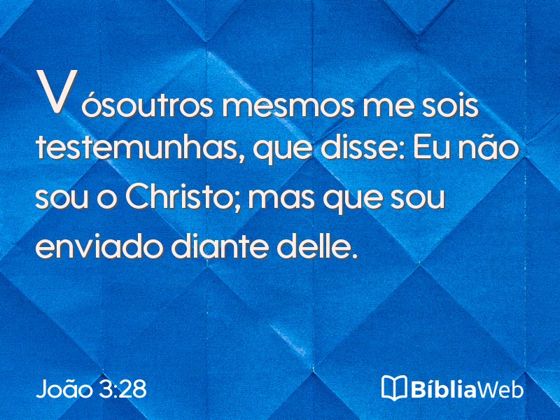 João 3:28 em imagem para compartilhar