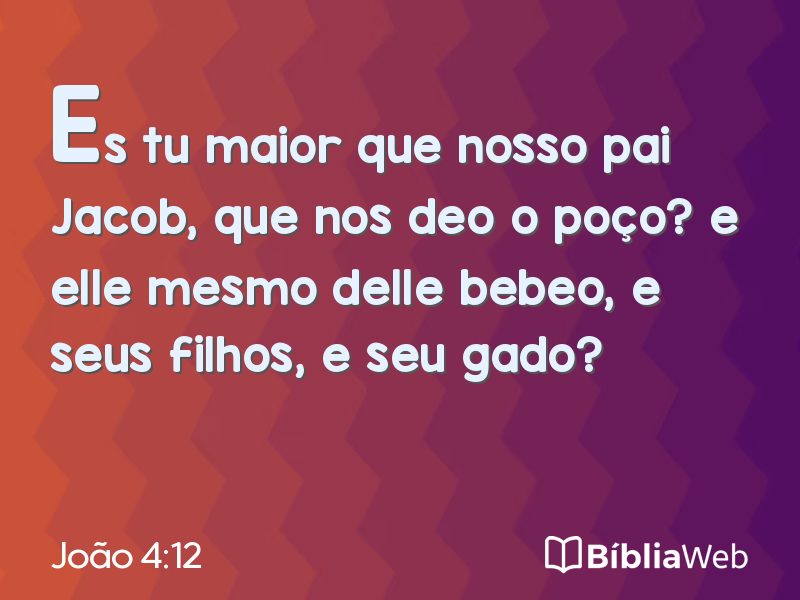 João 4:12 em imagem para compartilhar