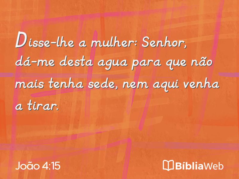João 4:15 em imagem para compartilhar