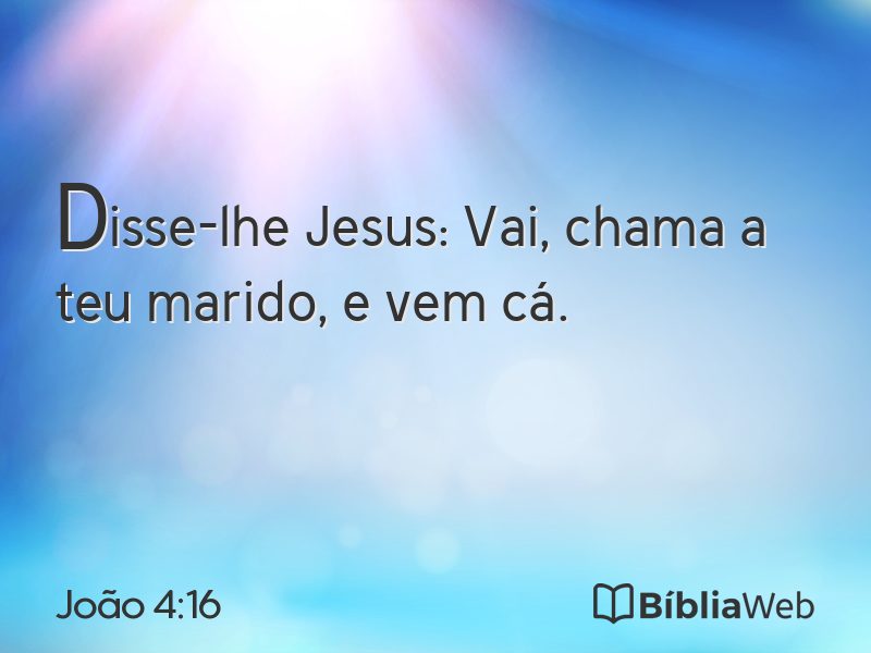 João 4:16 em imagem para compartilhar
