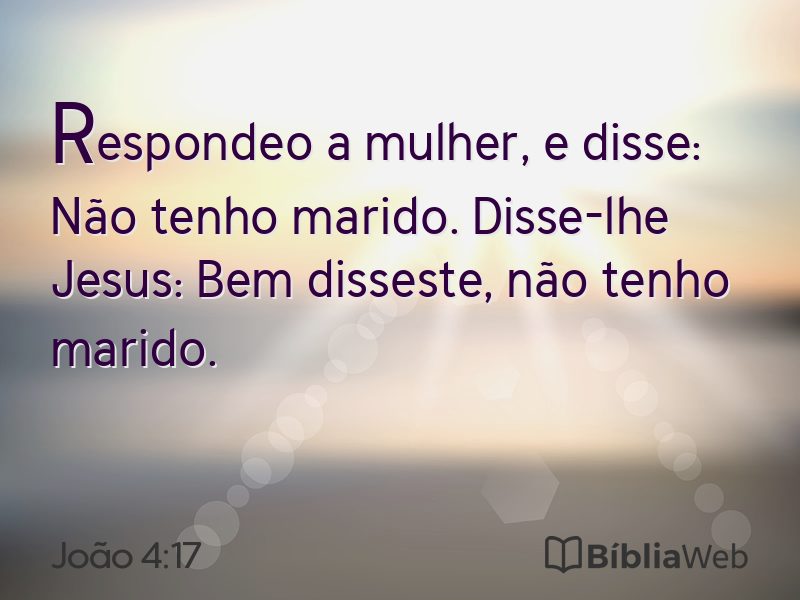 João 4:17 em imagem para compartilhar