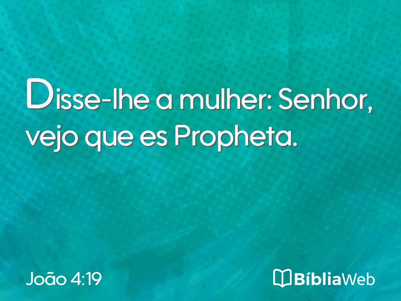João 4:19 em imagem para compartilhar